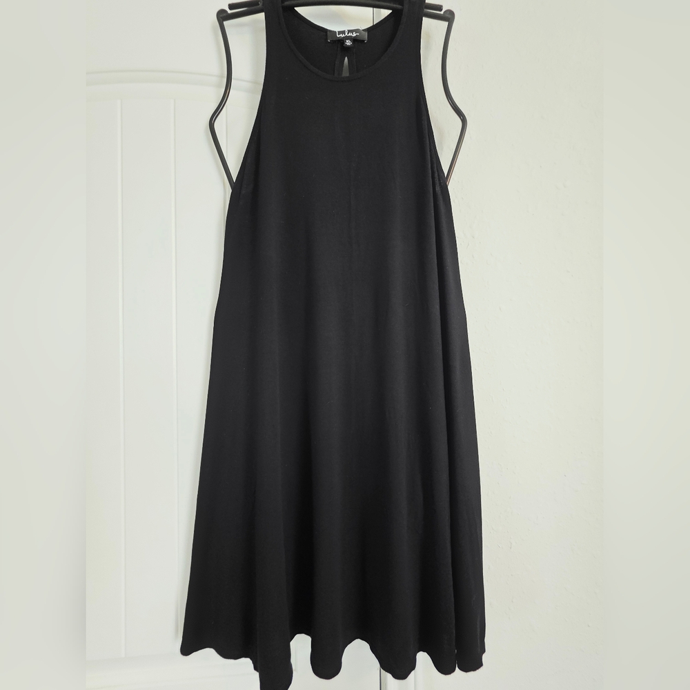 Lulu's Sleeveless Jersey Black Dress Size XL